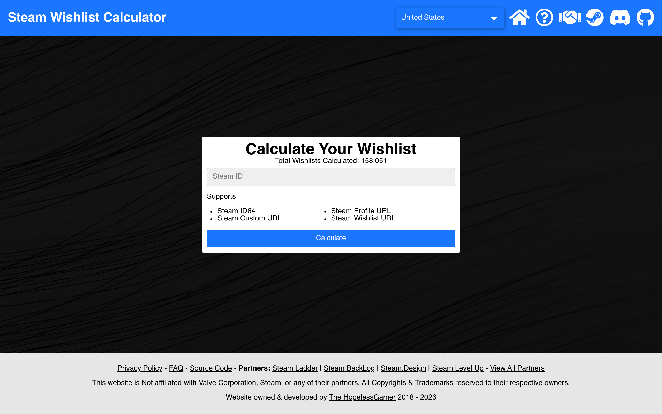 Steam Wishlist Calculator