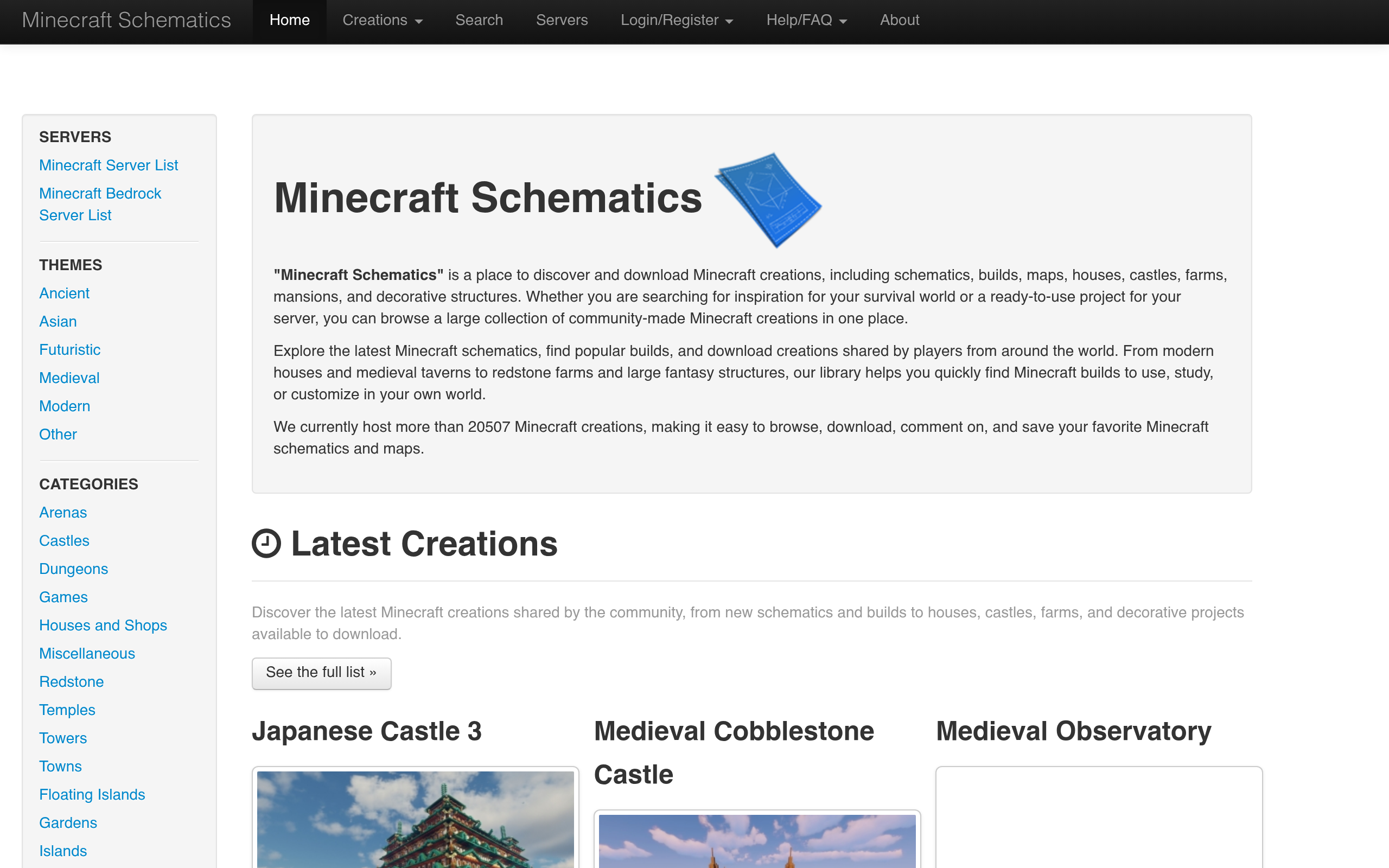 Minecraft Schematics