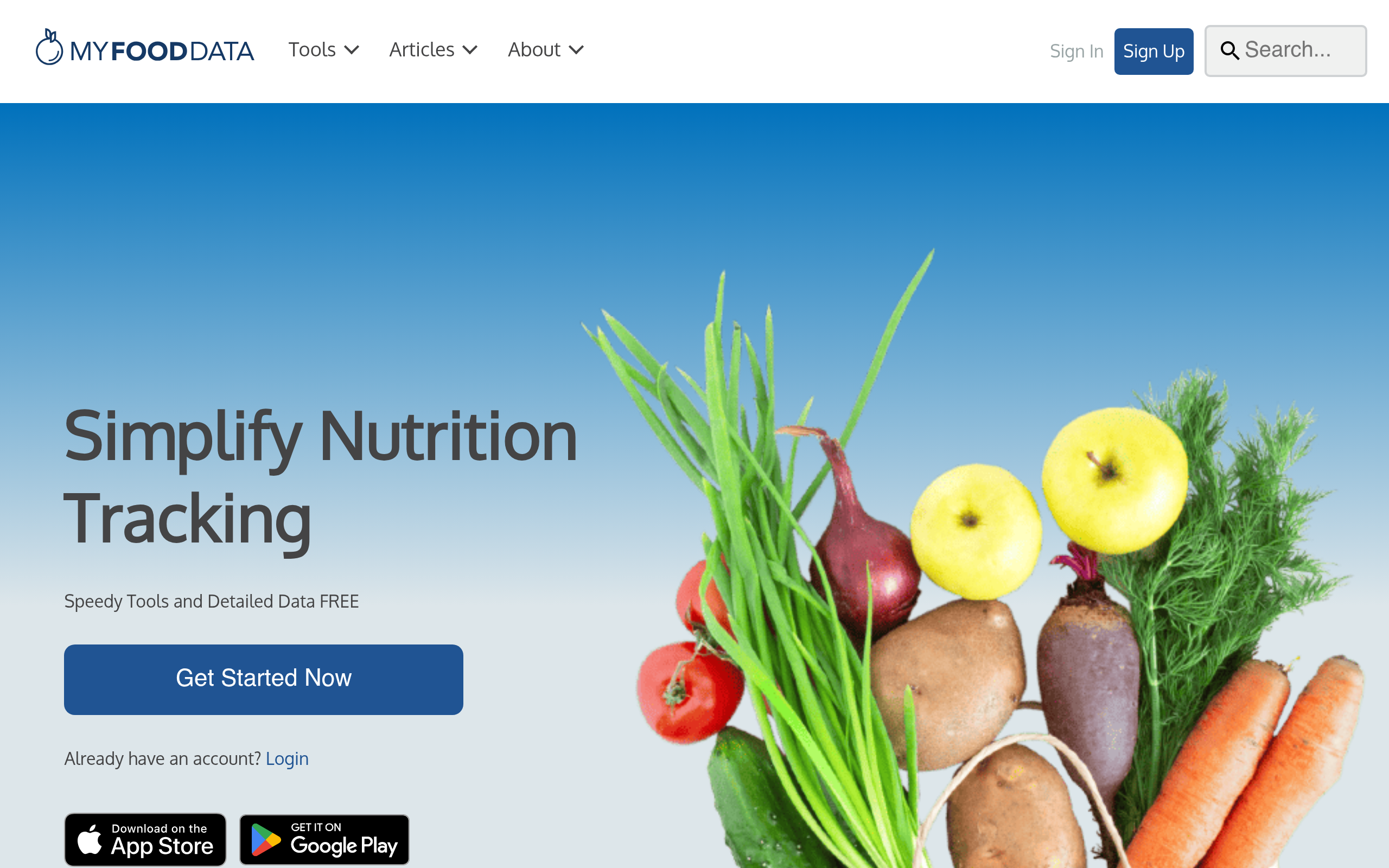MyFoodData - Nutrition Facts & Food Tracking Tools
