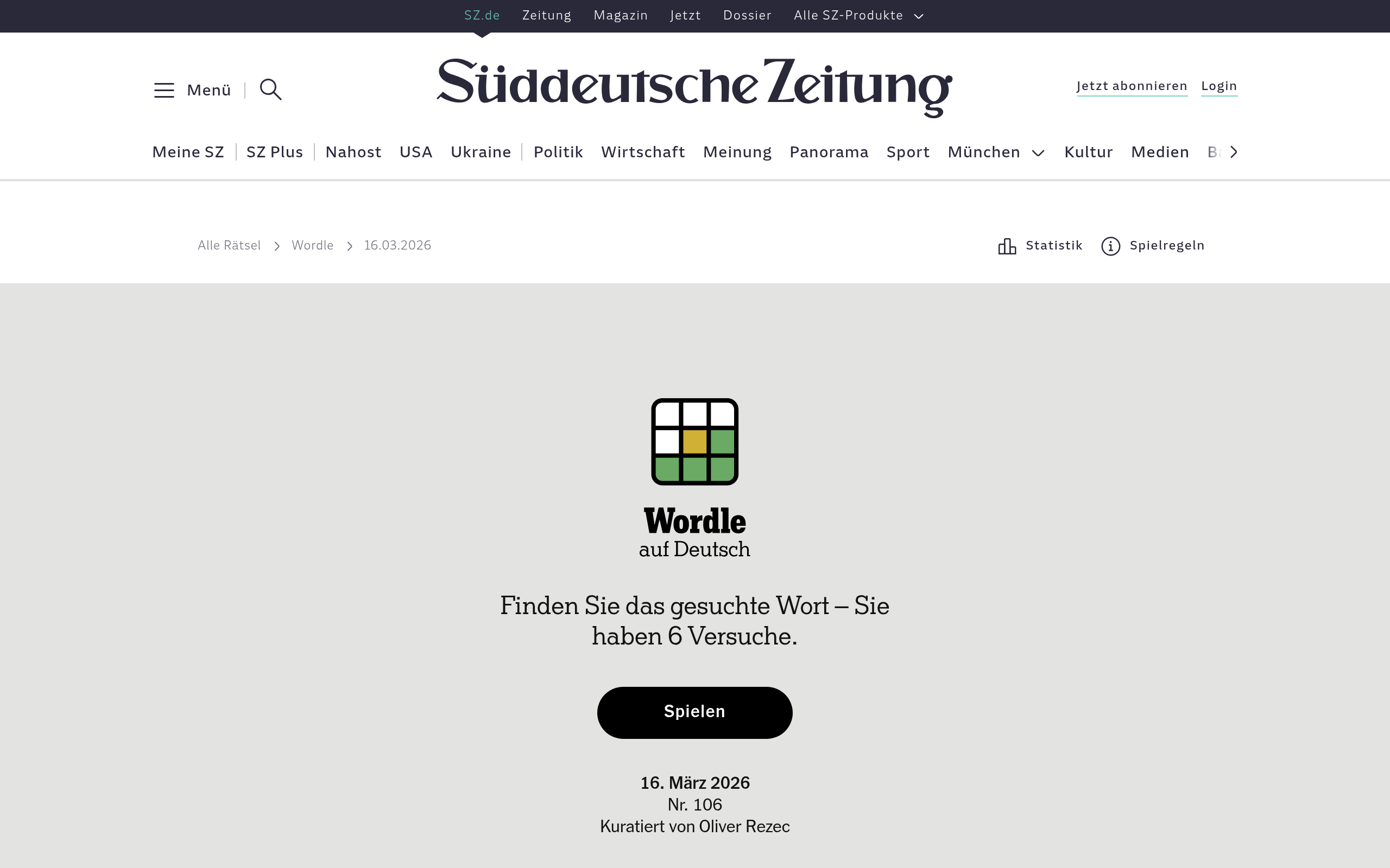 Wordle auf Deutsch