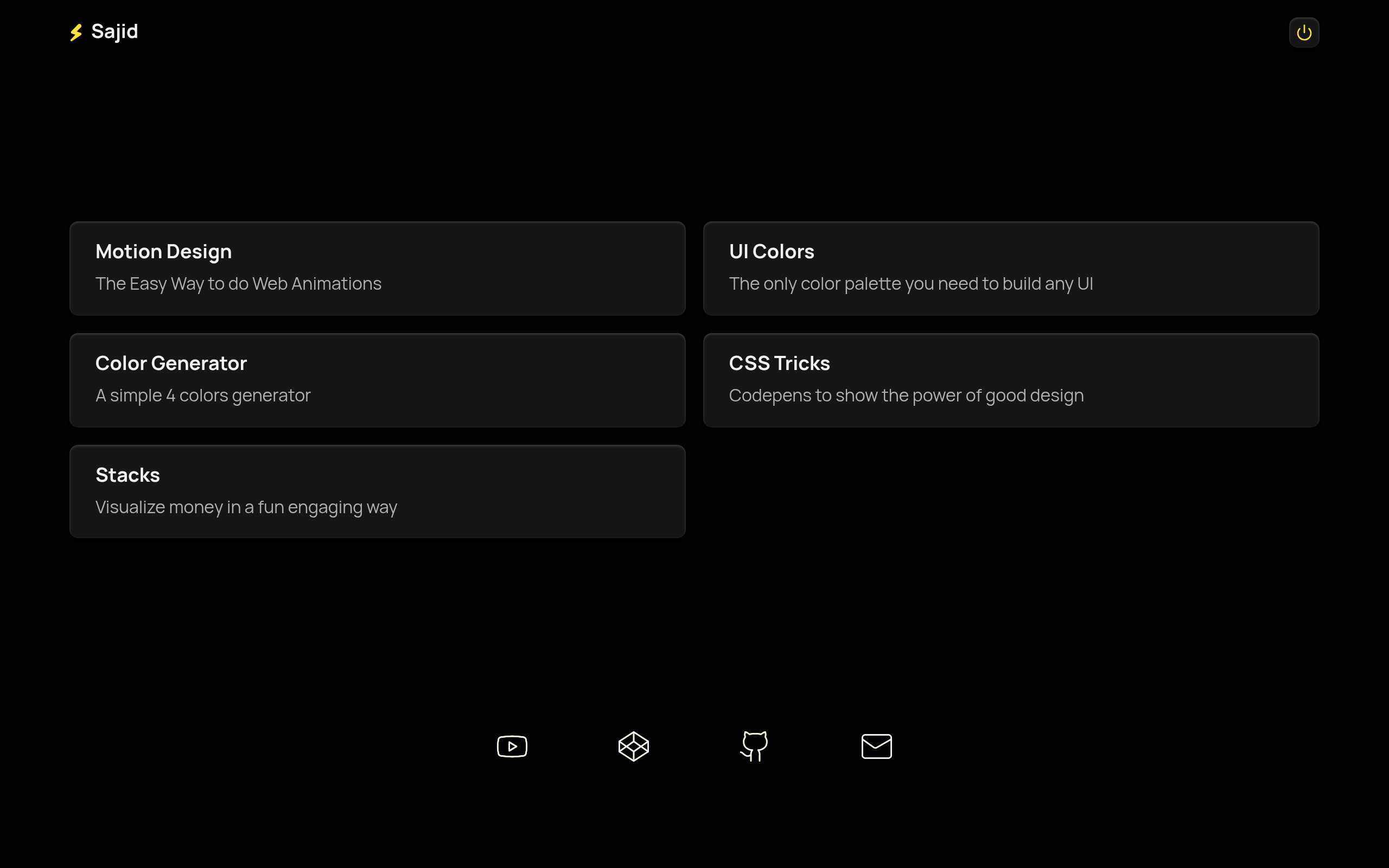 Sajid - Web Design & UI Tools Collection