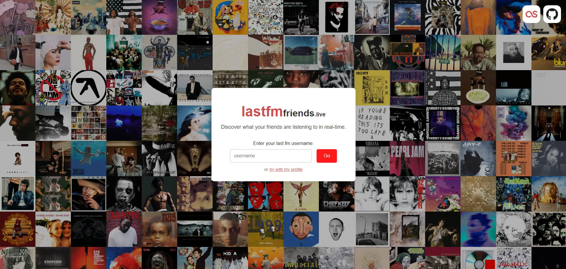 Last.fm Friends Live - Real-Time Listening Dashboard