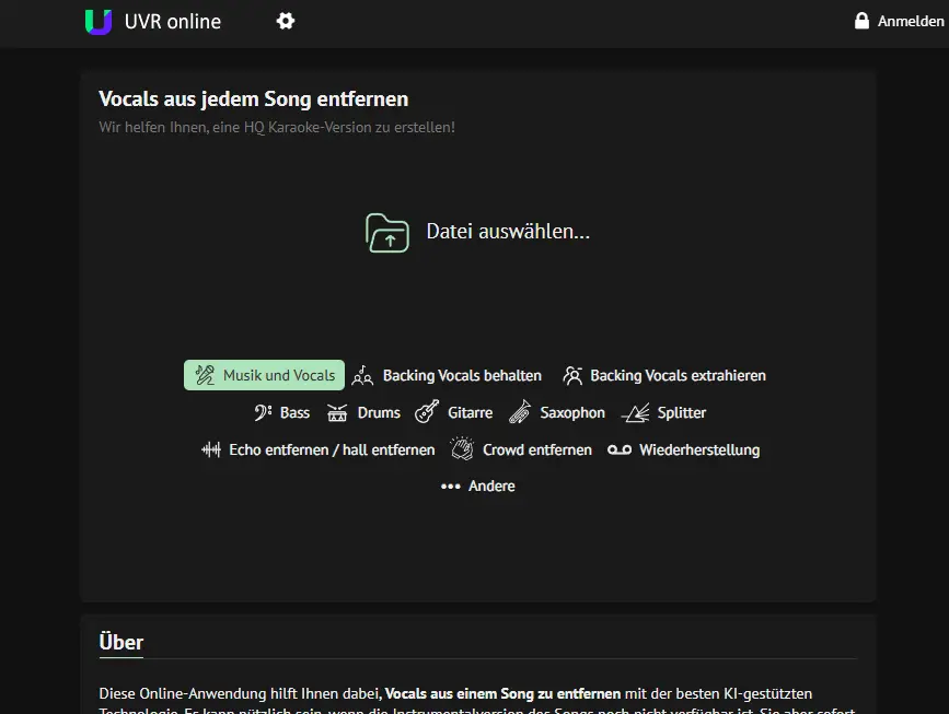 X-Minus AI - Vocal Remover & Karaoke Track Generator