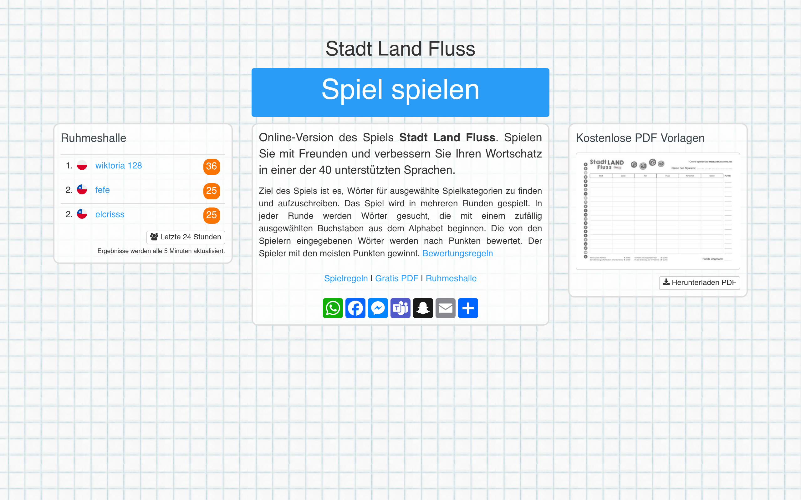 Stadt Land Fluss